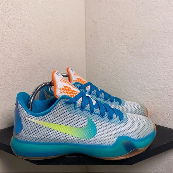 Nike Shoes Nike Kobe Gs High Dove Blue White Orange Poshmark